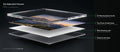 The Opticrylic Process: sealed four-layer acrylic construction with UV-filtering optical acrylic face, Swiss direct print, white bonding layer, and sealed acrylic back